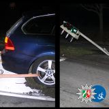 Abschleppversuch und umgeknickte Ampel