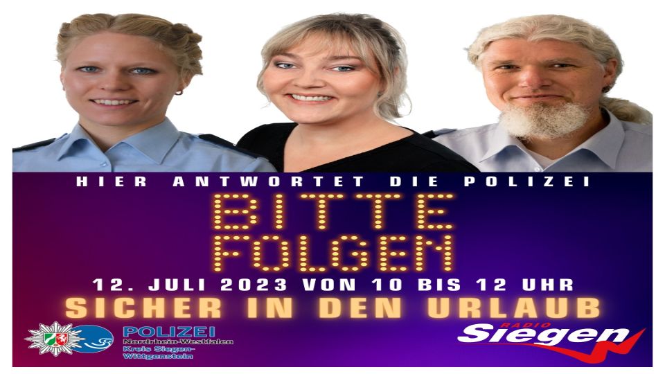 Bitte folgen - sicher in den Urlaub